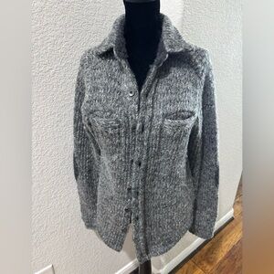 Zara Gray Women's Knit Cardigan